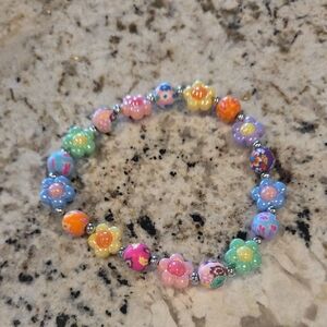 Colorful Floral Beaded Pet Necklace